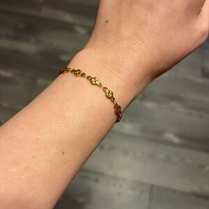 Gold 4-Leaf Clover Bracelet